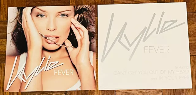 KYLIE MINOGUE Rare 2002 PROMO POSTER for Fever CD NEVER DISPLAYED USA 12x12 MINT