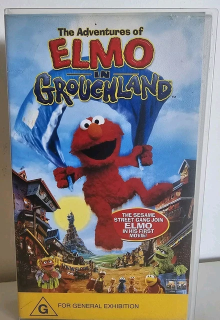SESAME STREET - The Adventures of Elmo In Grouchland VHS Video Cassette