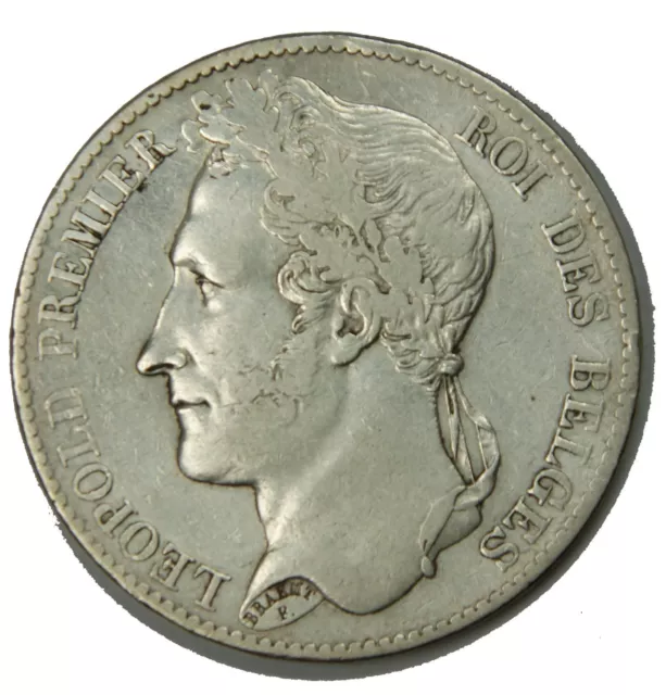 BELGIQUE - LEOPOLD I er 5 Francs 1849 TTB (FR1) 16p645-24