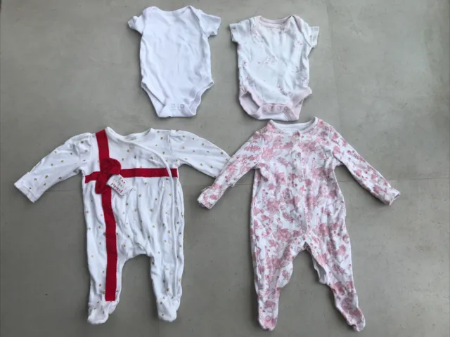 AP. Baby Girls Age 0-3 Months Baby Grow All in One Bundle