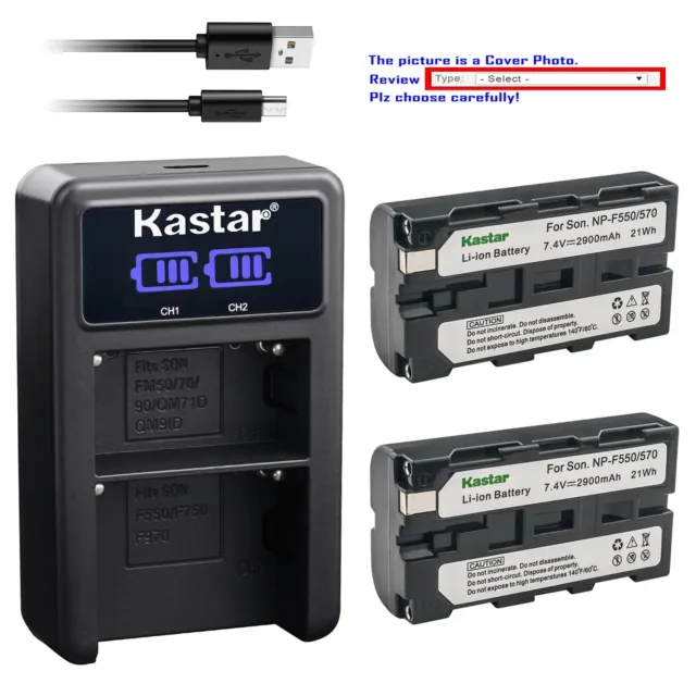 Kastar Battery LED2 Charger for Neewer Wireless Electronic Video Slider (39.4")