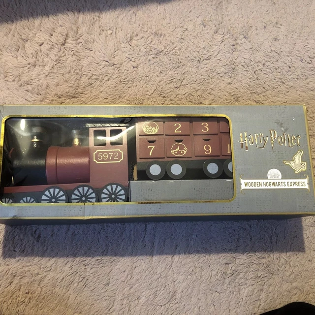 HARRY POTTER WOODEN Hogwarts Express Advent Calendar Train Boxed £40.00