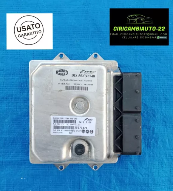 Centralina Motore Fiat Panda Van 1.3 Euro 6 Codice 55273371 Originale