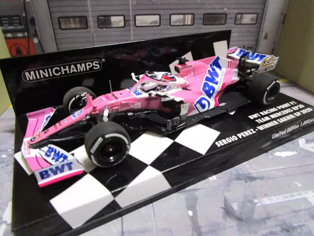 F1 RACING POINT BWT Mercedes RP20 #11 Perez Winner Sakir GP 2020 Minichamps 1:43