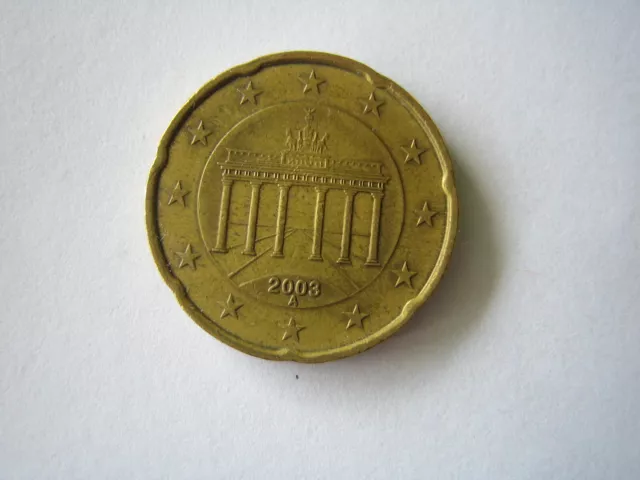 Deutschland BRD 2003 1 Münze 20cent Prägestätte A Münze Umlauf Gut erhalten