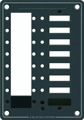 Blue Sea Systems C-Series DC Panel 8 Position Circuit Breaker