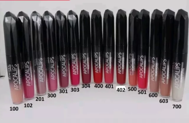Rimmel Apocalips and Show Off Lip Lacquer- Assorted- choose  your shade