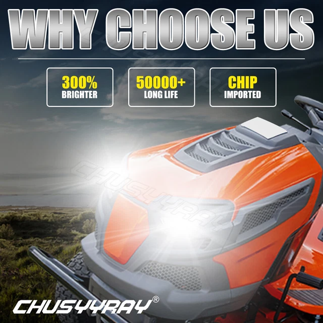 2*LED HEADLIGHT FOR Riding Lawn Tractor Riding Lawn Mower Snow 1156