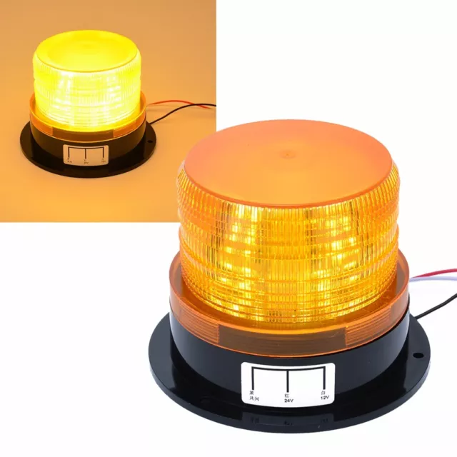 LED Rundumleuchte gelb 12V 24V Warnleuchte Radlader Minibagger Warnlicht  orange