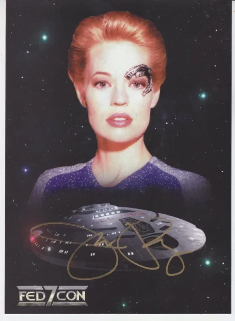 Autografo Star Trek Voyager Seven of Nine Jeri Ryan di persona