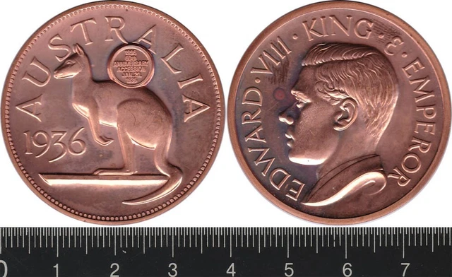 Australia: 1936 Crown King Edward VIII 1996 60th Anniversary ACCESSION