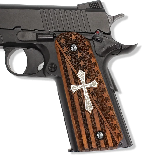 Compact 1911 Custom Engraved Ivory Scrimshaw Grips Crusader Templar Knight Cross Psalm 234 1 2 Compact 1911 Custom Engraved Ivory Scrimshaw Grips Crusader Templar Knight Cross Psalm 234 1 2