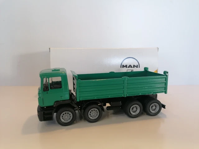 Miniature MAN F2000 Kipper - Conrad 6174/01, Neuf Sous Boîte