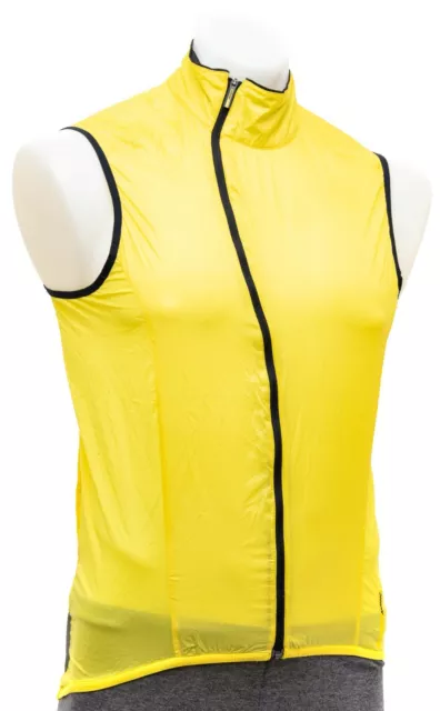 Mavic Cosmic Pro Packable Cycling Vest Men MEDIUM Yellow Road Bike Mtb Windproof