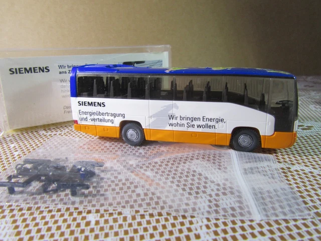 Bus Articulé Mercedes O 305 G - Wiking HO 1/87 - Beige - Occasion Sans Boîte - Très Bon état