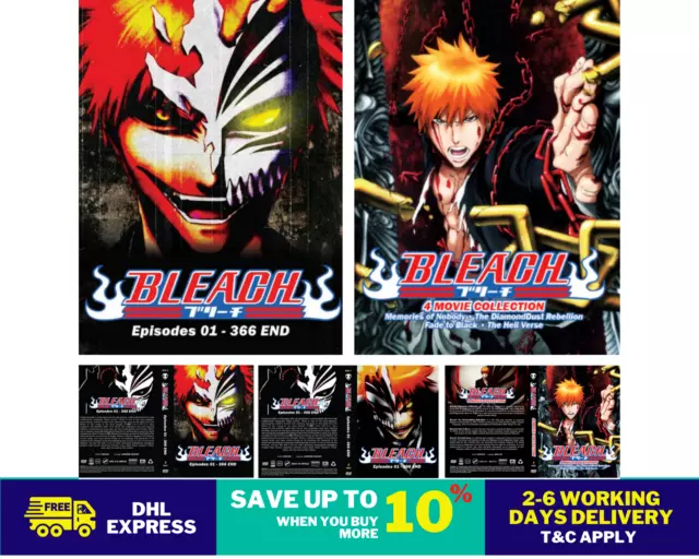 Bleach Anime Complete Series 366 Episodes Dual Audio Eng/Jpn