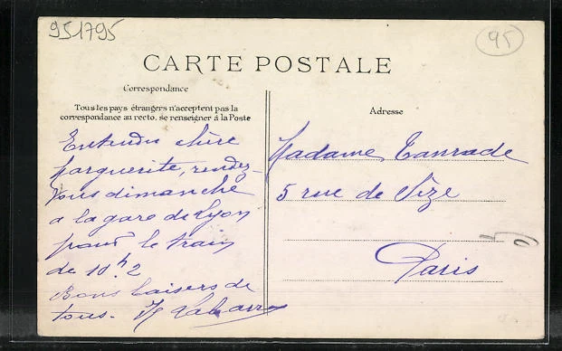CPA Ermont, Le passage a niveau 1912 2