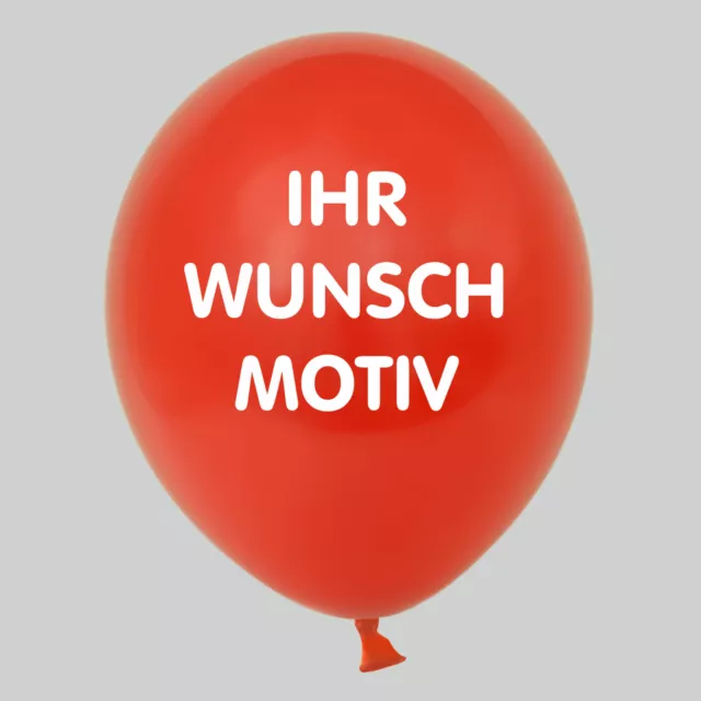 Premium Luftballons mit Druck nach Wunsch - Menge und Farbe frei wählbar