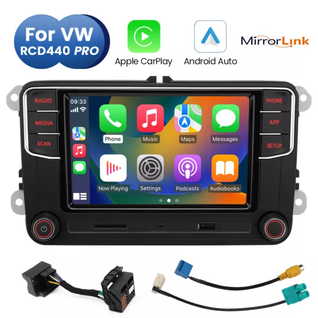 MIB RCD440 6.5" Car Radio CarPlay Android Auto For RCD330 RCD340G VW Golf POLO