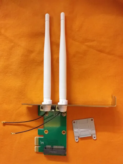 Adaptateur de Carte WiFi Bluetooth PCIE 2 antennes