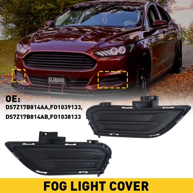 Front Bumper Insert Fog Light Cover Left+Right Fit For 2013-2016 Ford Fusion