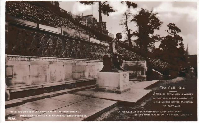 Edinburgh - Scottish-American War Memorial -  old post card