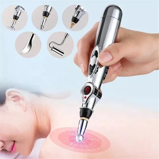 Electronic Acupuncture Pen Tens Meridian Point Body Energy Pain Relief Therapy'