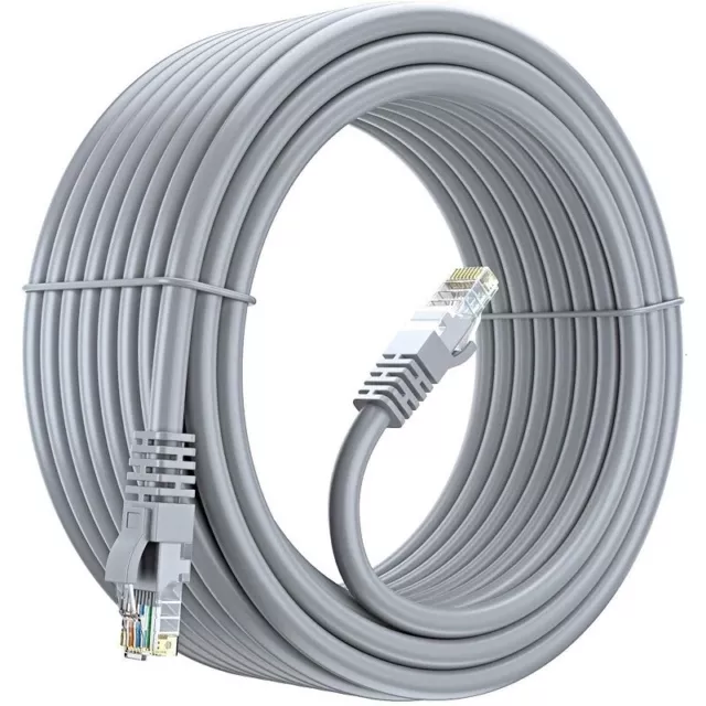 Cavo Ethernet Di Rete Lan Internet Cat6 10-15-20-30M Metri Modem Router Filo