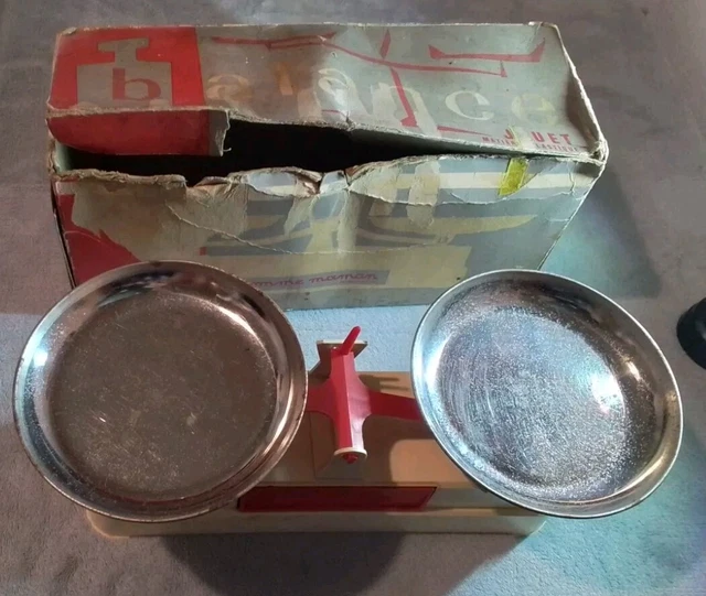 Jouet Ancien Bloc Cuisine “Comme Maman” Par Joustra – Métal Sérigraphié, Boîte D’origine Années 70