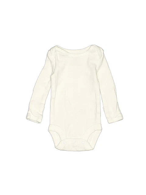 Carter's Boys Ivory Short Sleeve Bodysuit Preemie/Up to 7 lb.