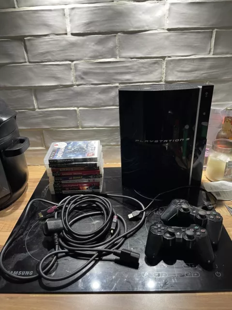 SONY PLAYSTATION 3 Console Full Setup PS3 - Tested Working + 10 Games  £69.99 - PicClick UK