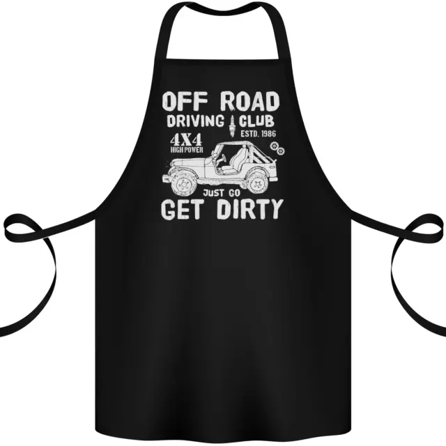 Club da guida fuoristrada Get Dirty 4x4 divertente grembiule in cotone 100% biologico