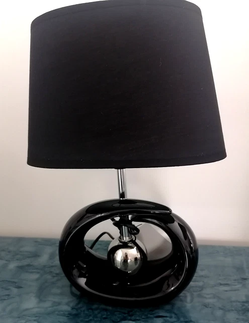 Lampe De Table En Céramique Bouquet De Fleurs - Réglable En Hauteur, Verte