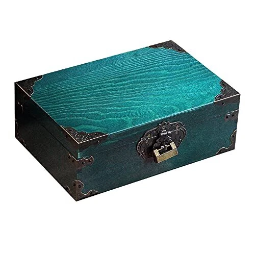 Wooden Keepsake Box, Decorative Wooden Box Vintage Handmade Blank no picture