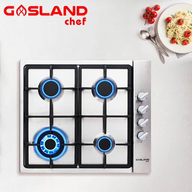 GASLAND CHEF GAS Cooktop 60cm 4 Burners Stainless Steel Kitchen NG LPG