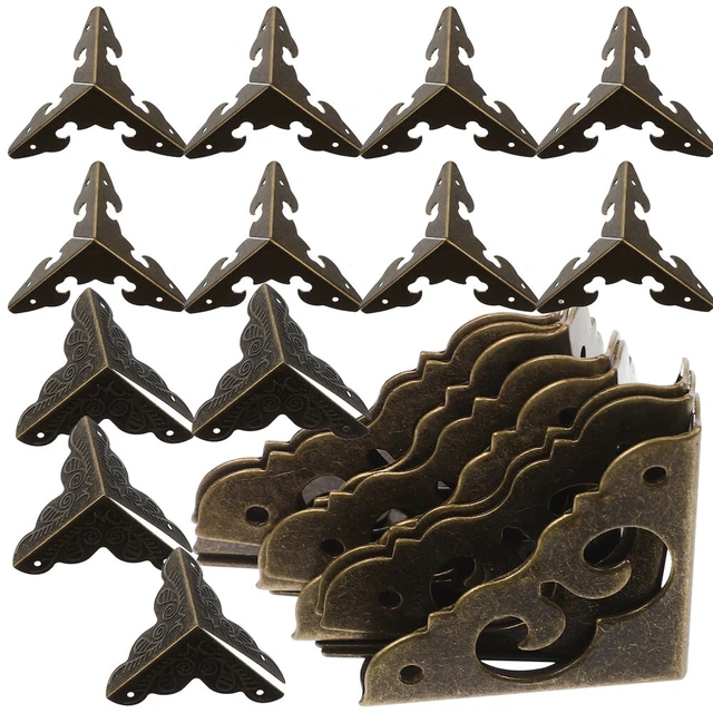 24 Pcs Coin De Boîte D'armoire Code D'angle Décoratif Protecteur D'angle