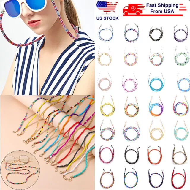 Gafas cuello cadena cuerda cinta perlas gafas de sol correa gafas lectura cordón ‡