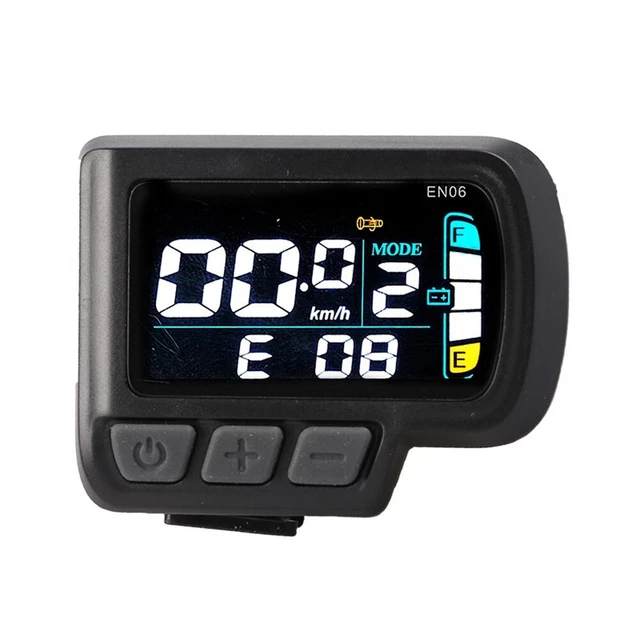 Écran LCD Testeur Pour Vélo électrique EN06 - Compatible 24V/36V/48V, étanche, Avec USB, Pour Guidon 22.2 Mm - 9
