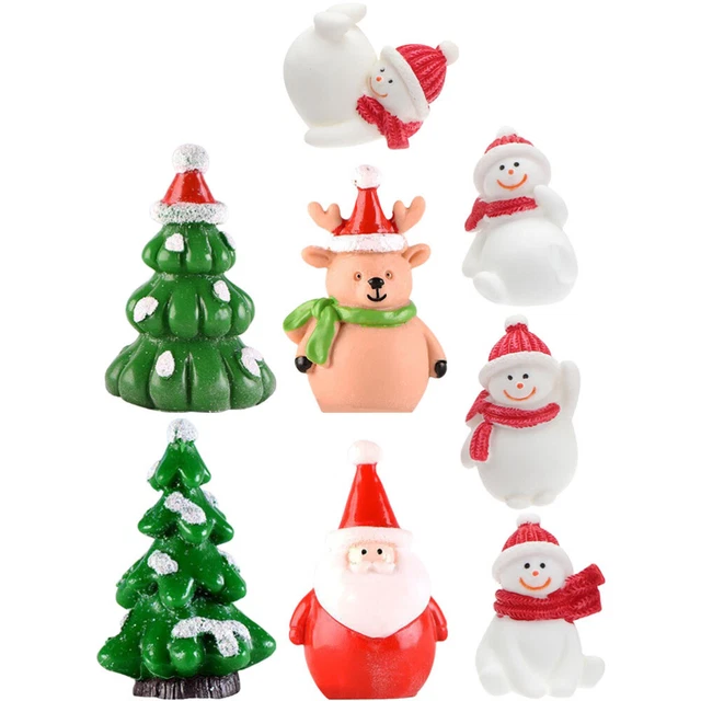 8Pcs Lovely Wear Resistant Garden Decor Adorable Tiny Model for Desktop Xmas