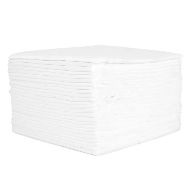 100 White Soft Absorbent Disposable Towels Hair Face Salon Hairdressing 70x40cm