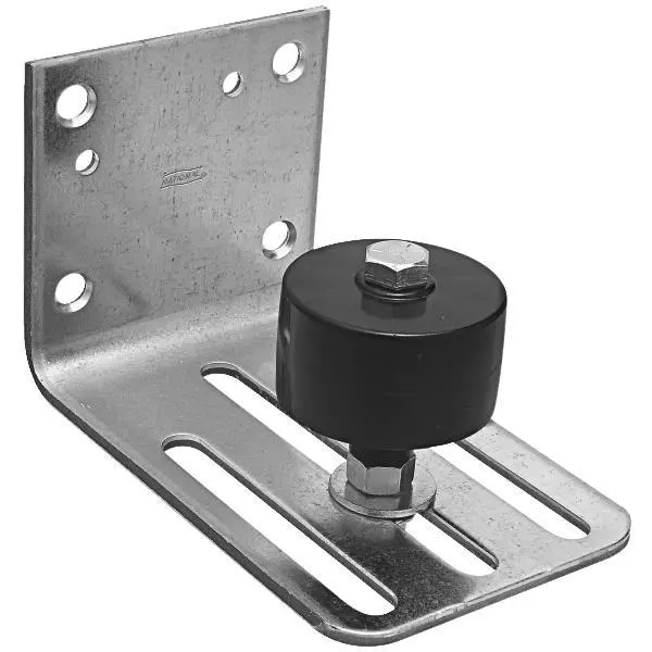 Galvanized Steel Up To 3 3/4" Thick Heavy-Duty Barn Door Stay Roller N131490