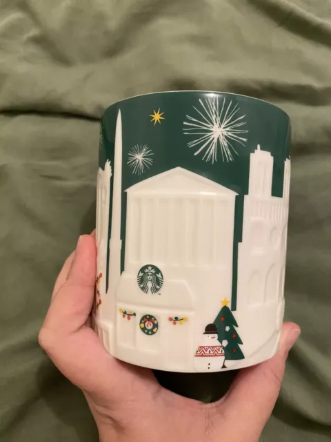 Mug Starbucks Relief Green PARIS holiday Christmas Noël