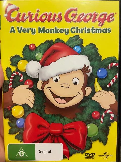 Curious George - A Very Monkey Christmas region 4 DVD (kids cartoon / animation)