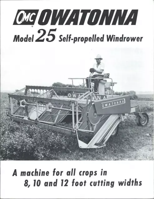 Farm Equipment Brochure - Owatonna - 25 100 - Windrower Conditioner (F3077)