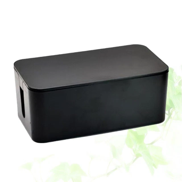 Boîte De Rangement Noir Tressé 11x8x4 Cm – étui EVA Résistant Pour écouteurs, Clés USB, Cartes Et Accessoires