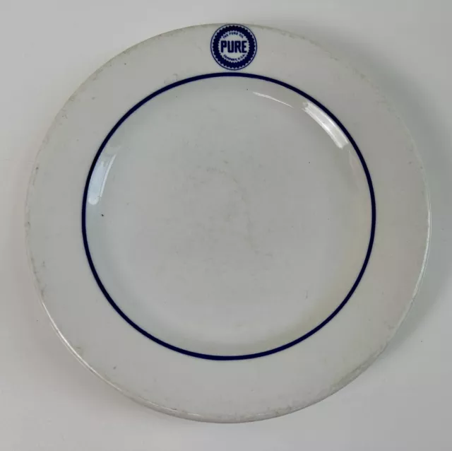 RARE PURE Oil Co Steamship Tanker Service China Plate by Jackson  China Co.