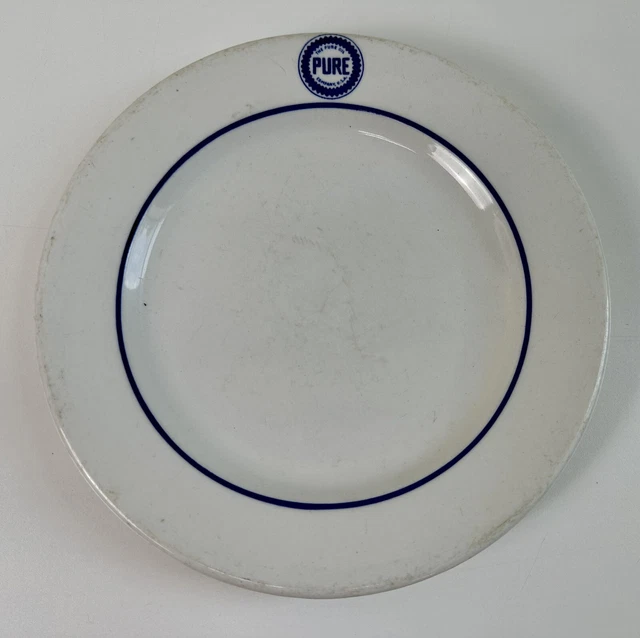 RARE PURE Oil Co Steamship Tanker Service China Plate by Jackson  China Co.