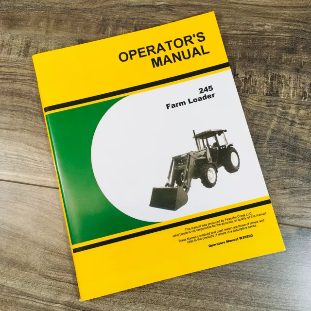 Operators Manual For John Deere 245 Farm Loader For 2555 2630 2640 Tractors Book