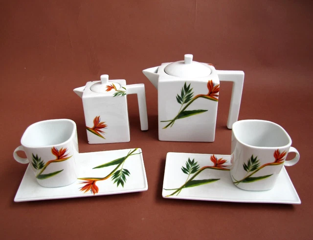 TRÈS JOLI SERVICE à café porcelaine de Limoges EUR 25,00 - PicClick FR