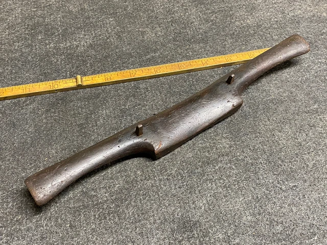 Vintage Wooden Spoke Shave With 3” Adjustable Cutter Exotic Wood